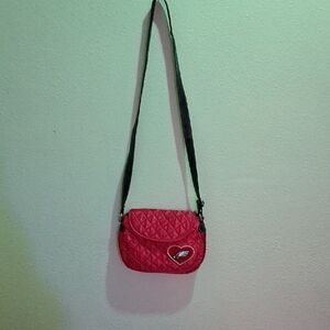 Red Quilted Crossbody Bag Philadephia Eagles